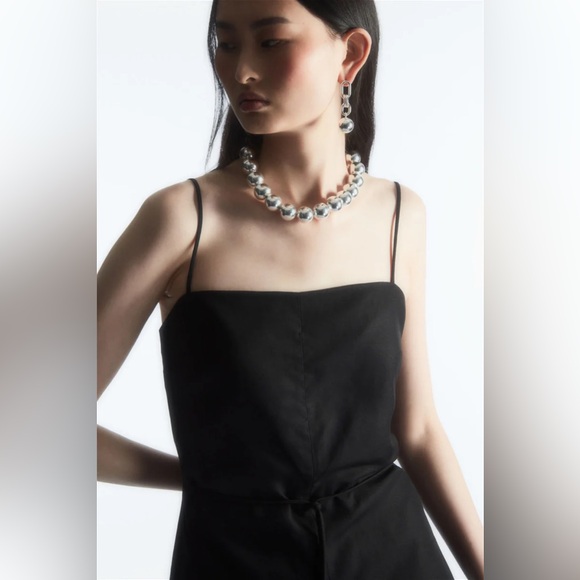 COS LINEN-BLEND WIDE-LEG JUMPSUIT BRAND NEW WITH TAGS - Picture 3 of 5